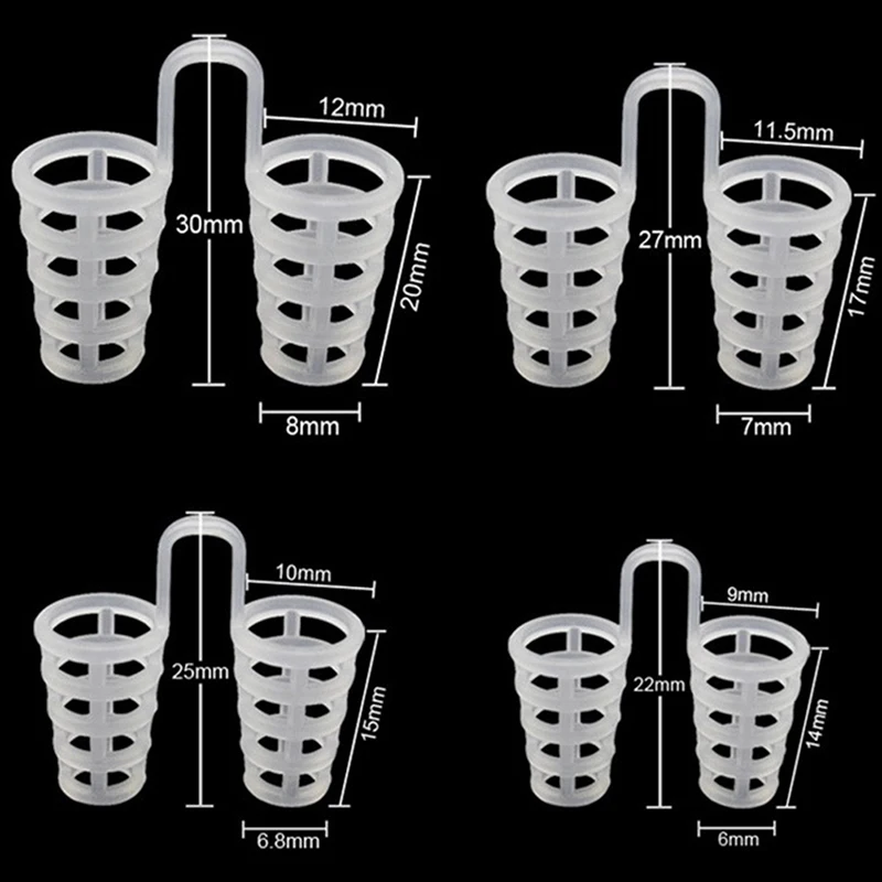 8 шт./компл. зажим на вентиляцию для предотвращения храпа апноэ носовых