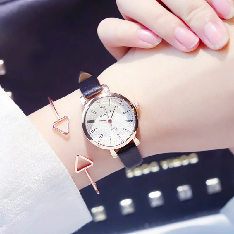 Изысканные женские модные кварцевые кожаные часы наручные Relogio Feminino простые Montre