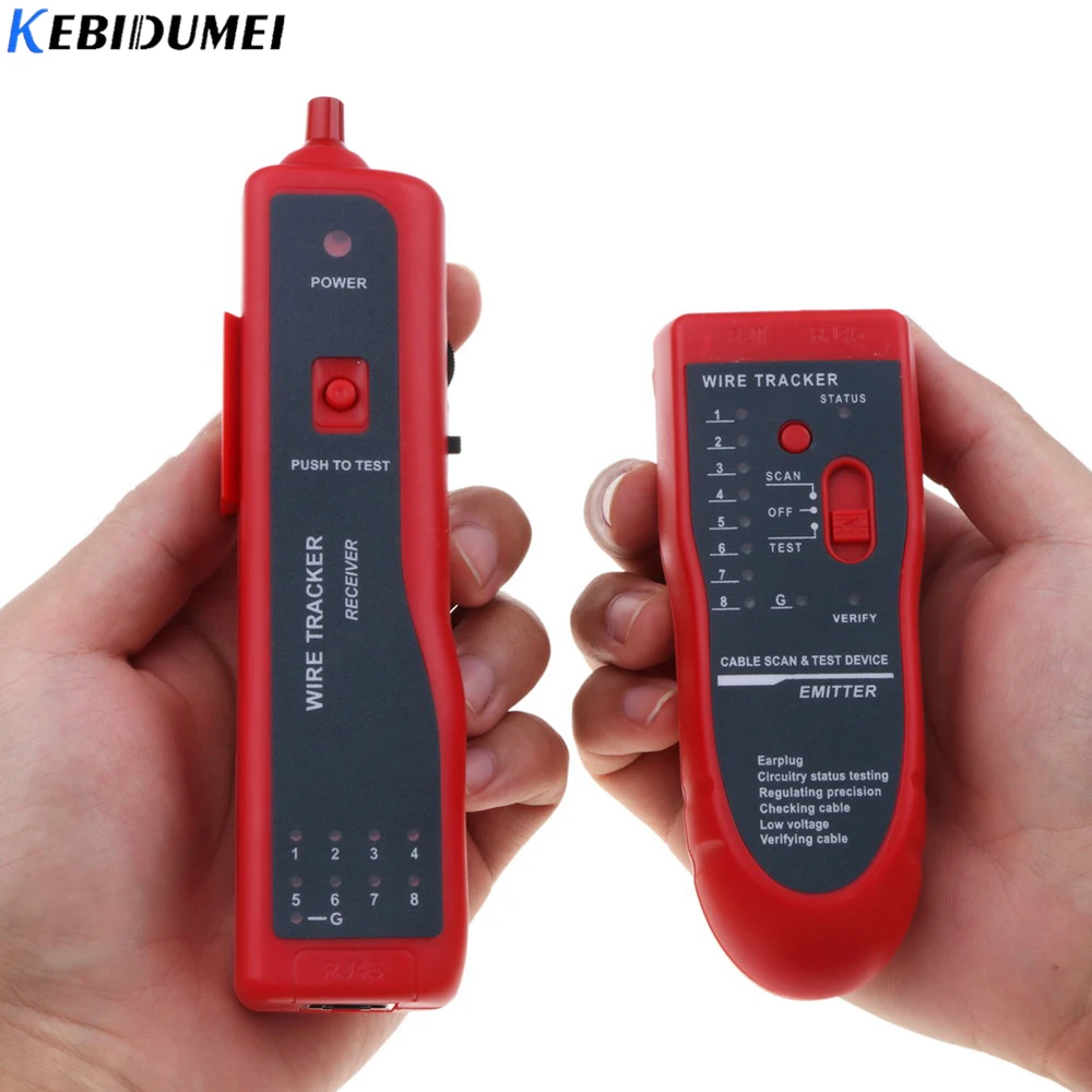 Кабельный трекер kebidumei UTP STP RJ45 RJ11 тестер генератора телефона диагностика тона