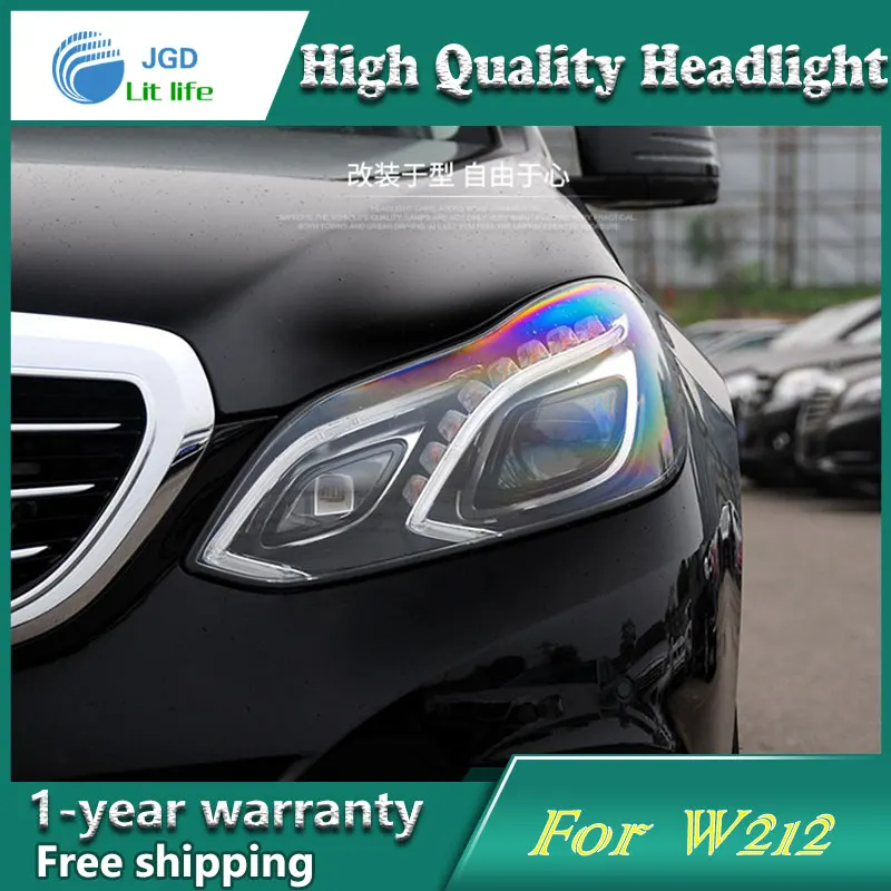 Чехол для фар Benz E180 E200 E260 W212 светодиодный двойной луч биксенон HID аксессуары |