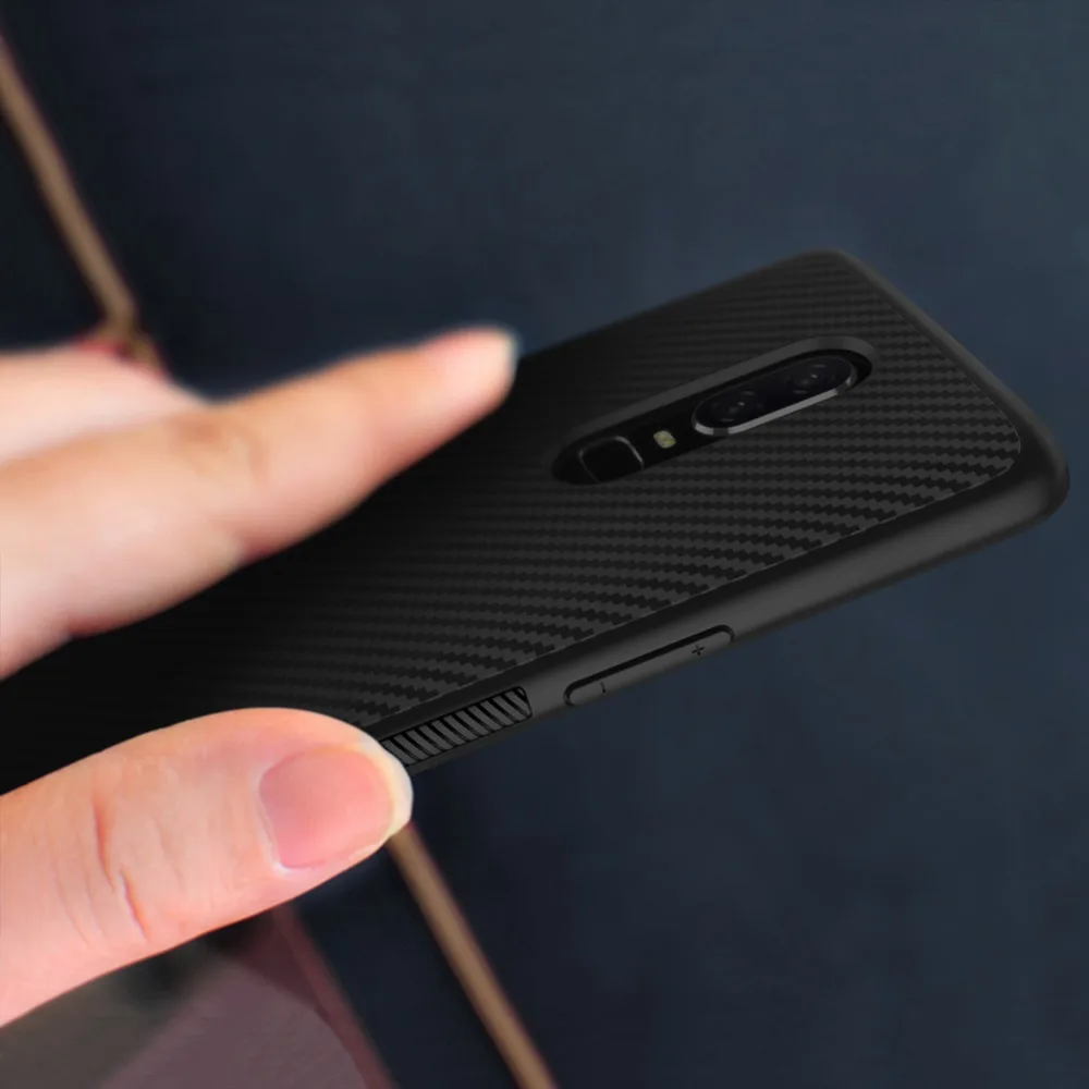 Nillkin синтетическая углеродная ПП Пластиковая Задняя крышка для one plus 6 Чехол 28