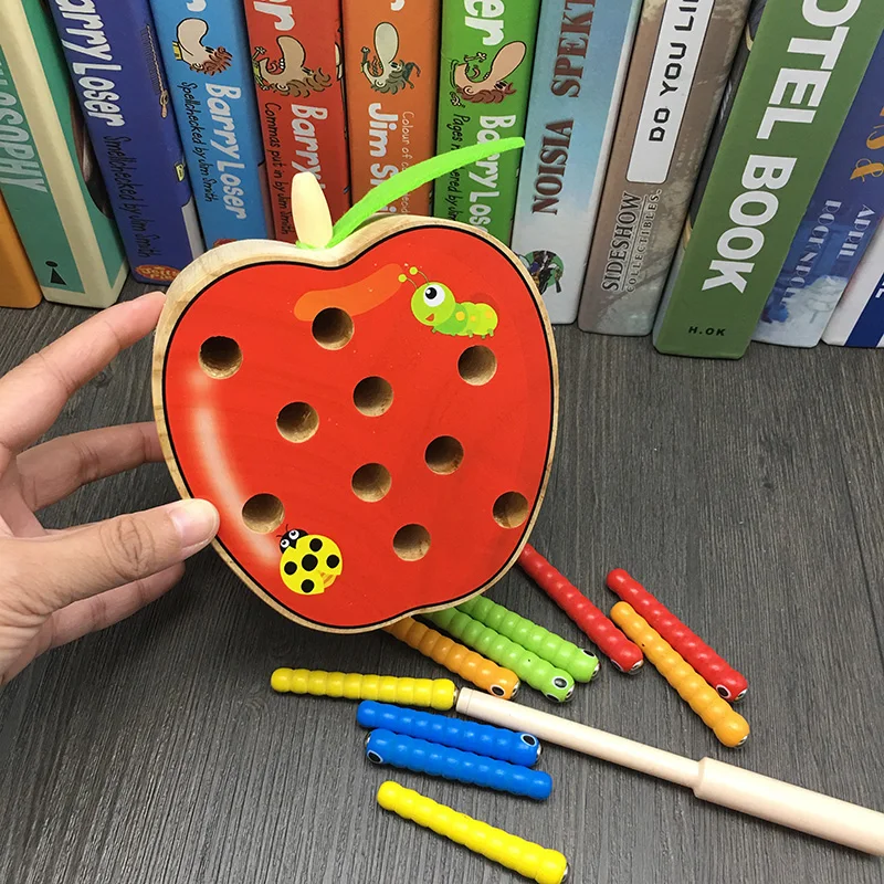 Игра игра Поймай червя деревянная игрушка для детей от 2 до 3-4 лет | Игрушки и хобби