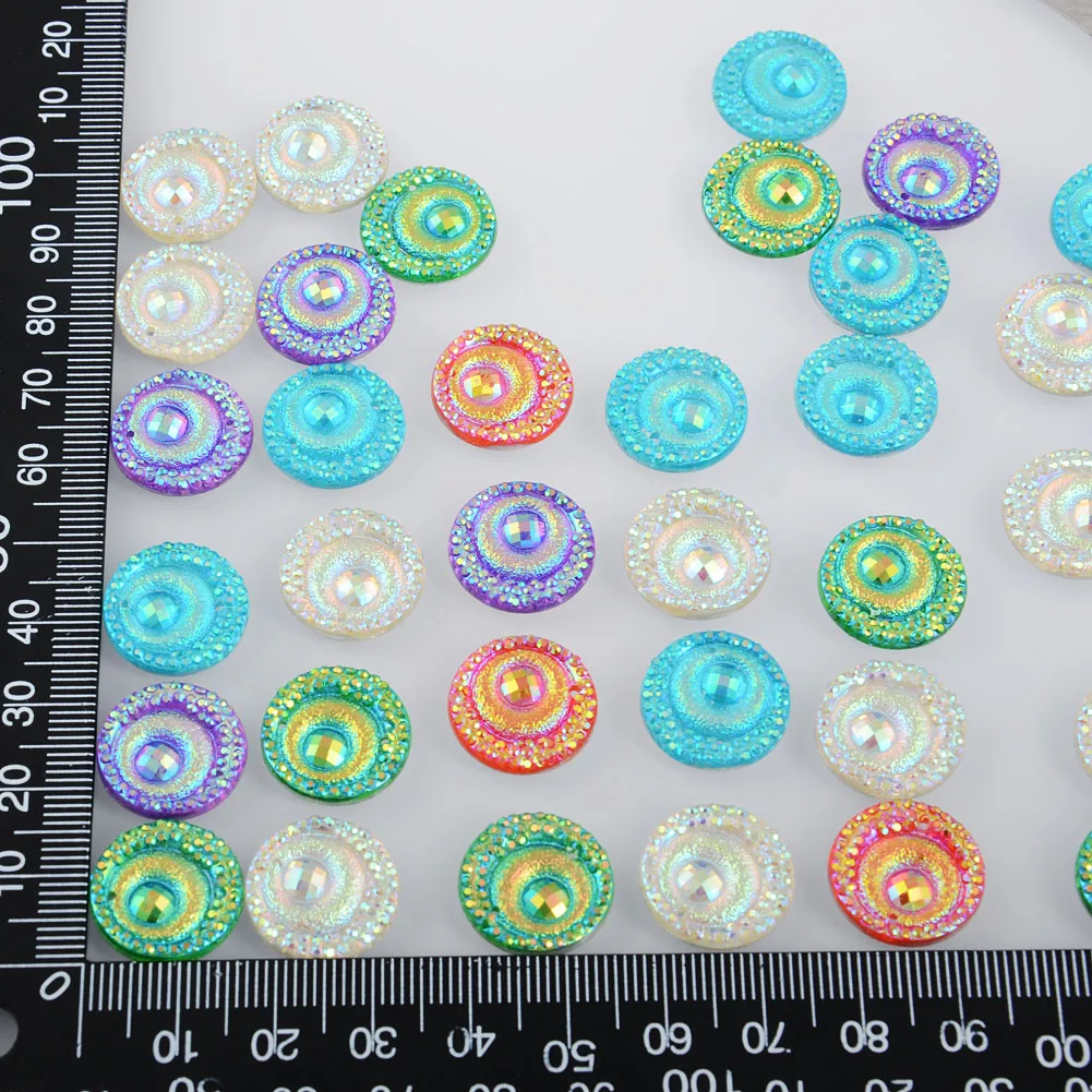 BOLIAO DIY 20 шт 16 мм (0 63 дюйма) круглые Глазные яблоки AB цветные полимерные