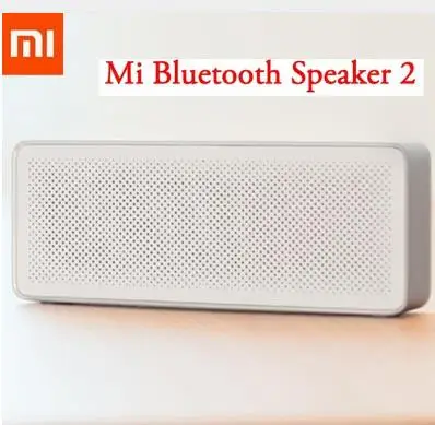 Xiaomi Mi Bluetooth беспроводной динамик квадратная коробка 2 стерео портативный Bluetooth 4,2 HD Высокое разрешение звук качество воспроизведения - Цвет: MI Speaker 2