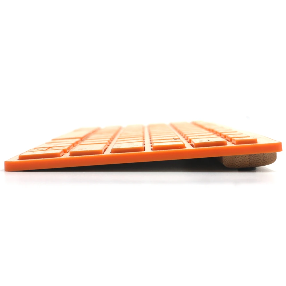 Techase Bluetooth клавиатура Bamboo беспроводной мини Teclado тонкий игровой Sem Fio деревянный