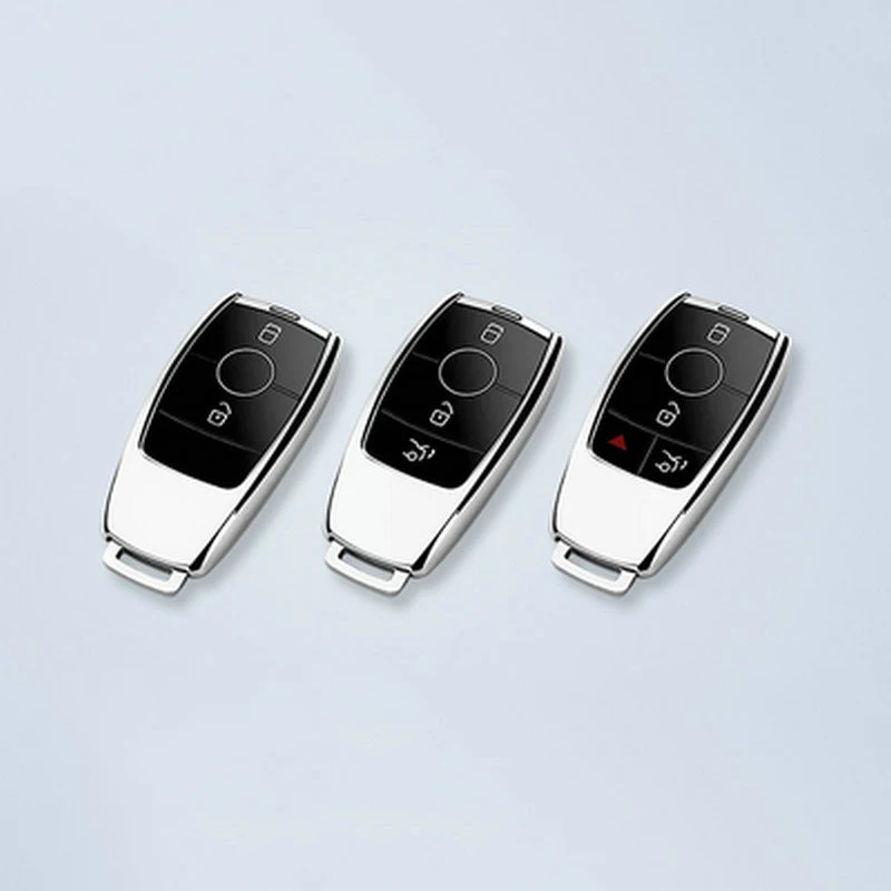 Auto Smart Key Bag Shell Cover TPU Accessories For Mercedes W177 W205 C205 W213 W222 Black Car Key Bag Protector Cover