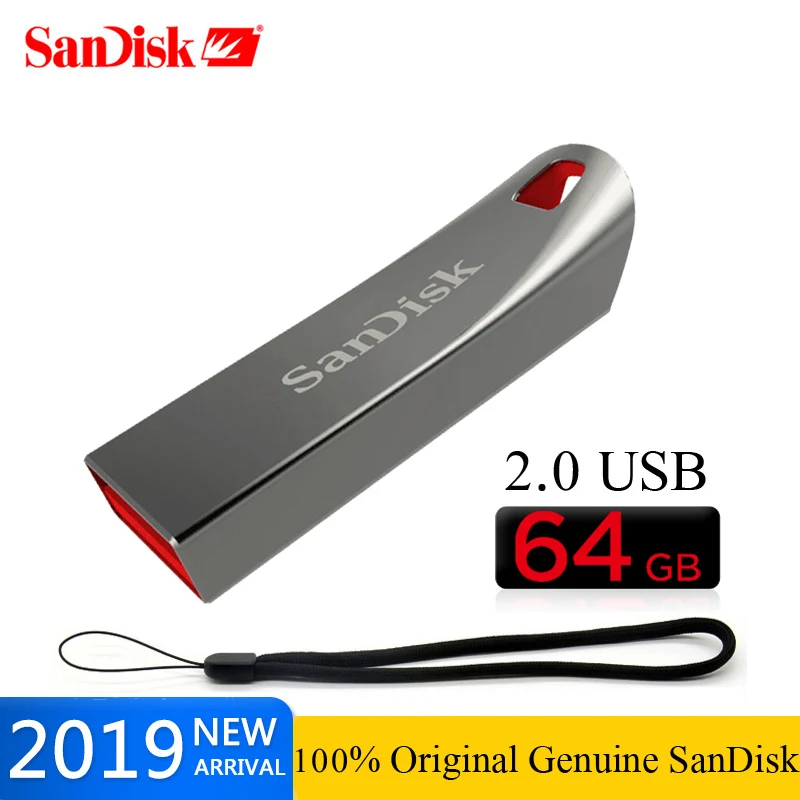 SanDisk оригинальный CRUZER FORCE USB 2 0 32 ГБ флеш накопитель SD 16 накопители 8 64 U диск