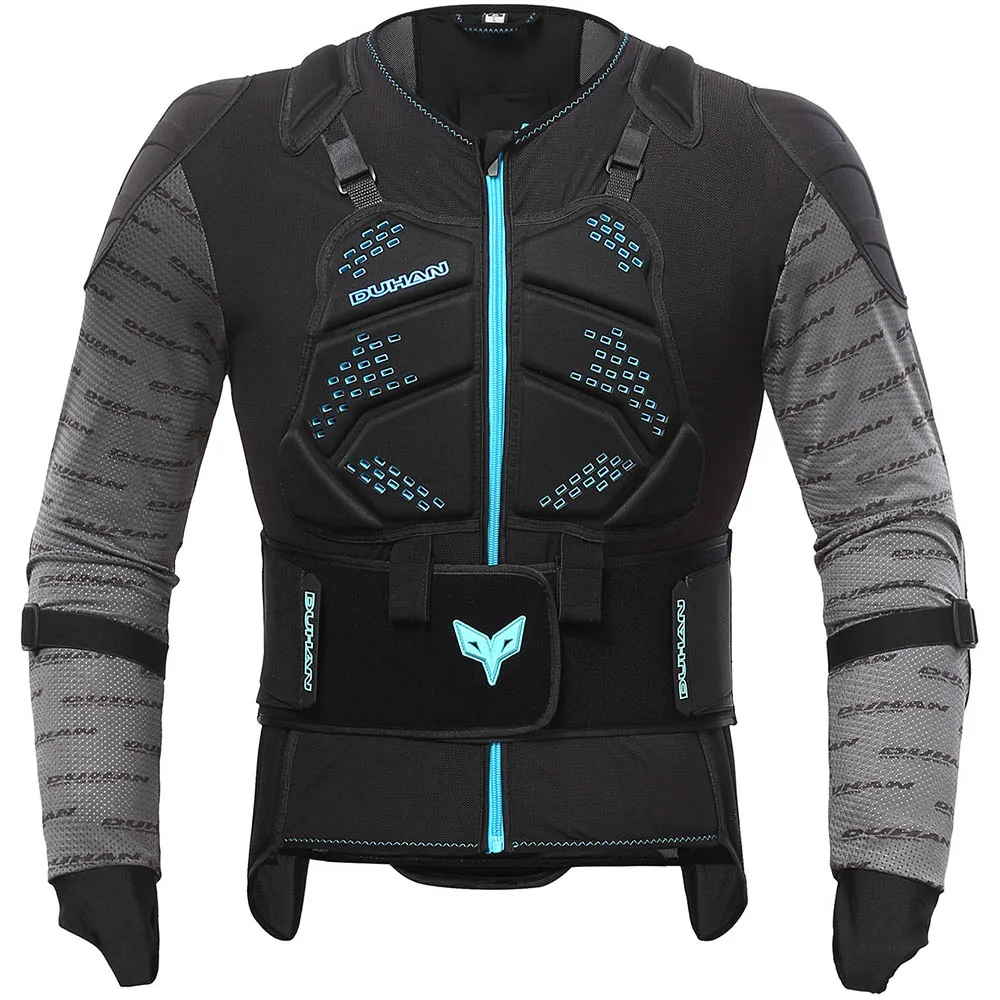 long sleeve type DUHAN, мотоциклетный бронежилет, защитный жилет, защитное снаряжение, защита всего тела, защита, размер M, L, DH10, DH11, SWX, MOTO - Цвет: long sleeve type