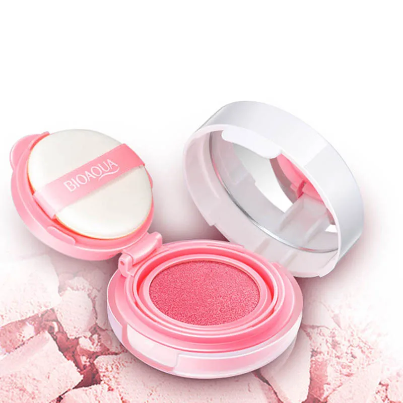 Мягкая косметическая пудра румяна для макияжа телесного цвета|naked blusher|cushion blushblush