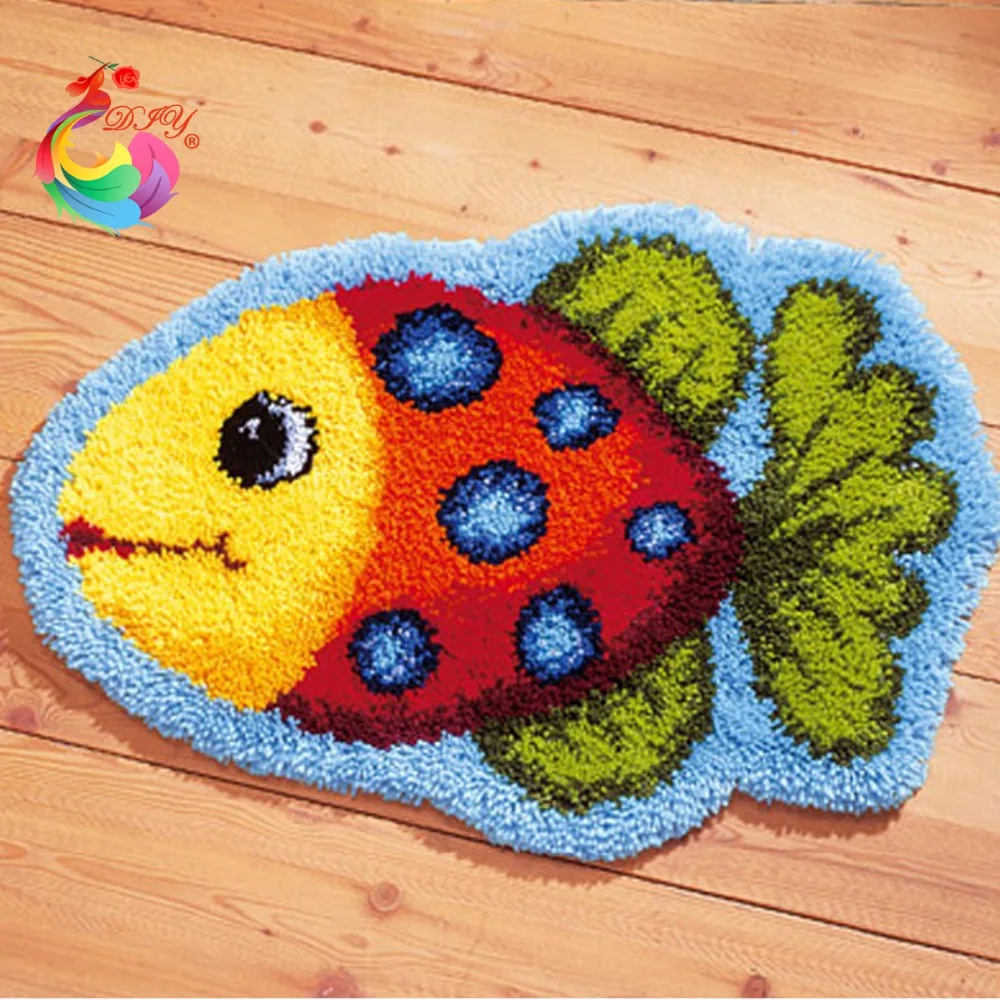 Ковер с вышивкой спиц украшения дома мультфильм набор крюк защелкой ковер