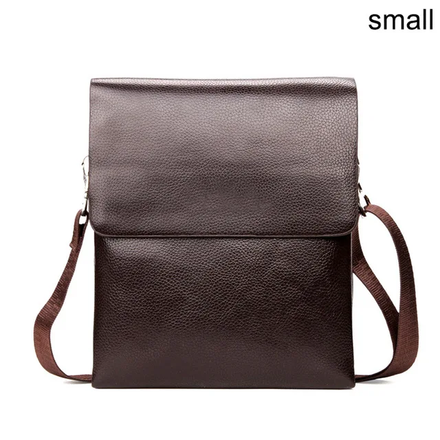 brown small Новинка, мужская сумка через плечо на молнии, портфель для мобильного телефона, бизнес AB@ W3 - Цвет: brown small