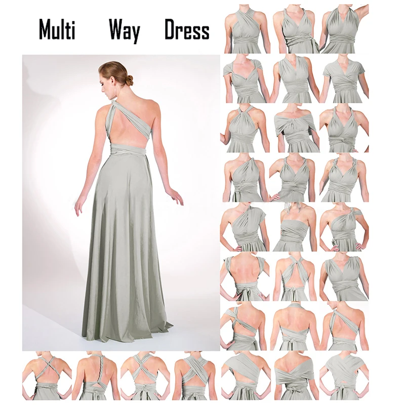 Sexy dress Multiway Wrap Convertible Boho Maxi Club Red Dress Bandage Long Dress Party Bridesmaids Infinity Robe Longue Femme