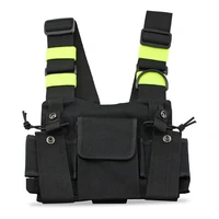 radios pocket radio chest harness chest front pack pouch holster vest rig carry case for 2 way radio walkie talkie for baofeng8