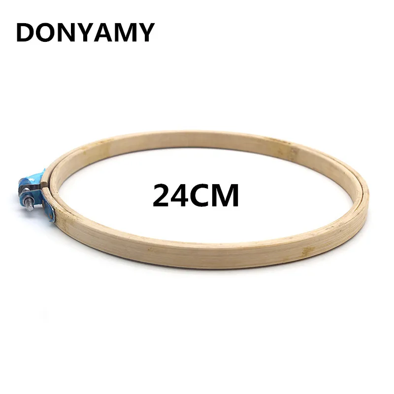 Круглая бамбуковая вышивка крестиком DONYAMY 1 шт. 24 см кольцо для вышивки швейных
