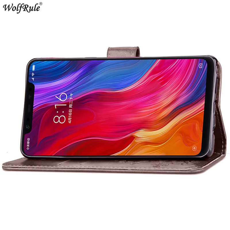 Чехол для Xiaomi Mi 8 Explorer откидной Чехол-бумажник из искусственной кожи бампер