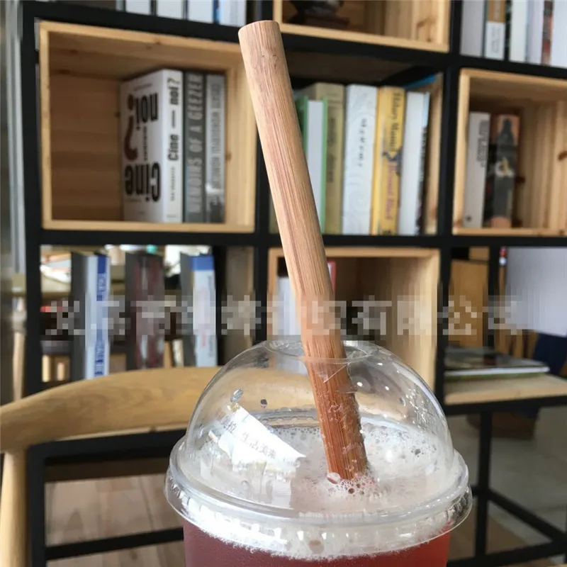 1 шт смузи трубочкой органических эко бамбуковая соломка многоразовые соломинки