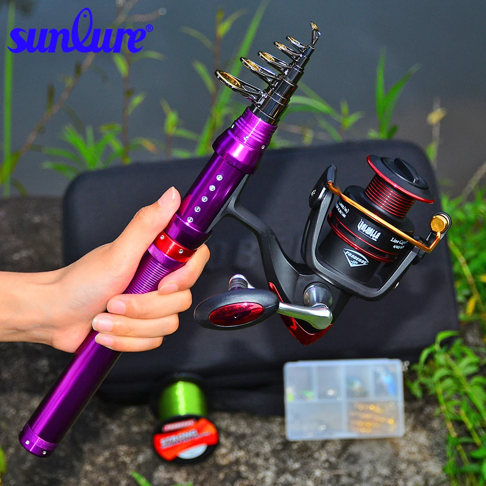 New 1.8M-2.7M 1PC High Carbon Telescopic Fishing Rod 9/10/11 Section Metal Handle Sea Fishing Rod Fishing Tackle With Bag Set