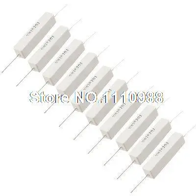

10 Pcs 10W Watt 2 Ohm Ceramic Cement Power Resistors Hxmkx