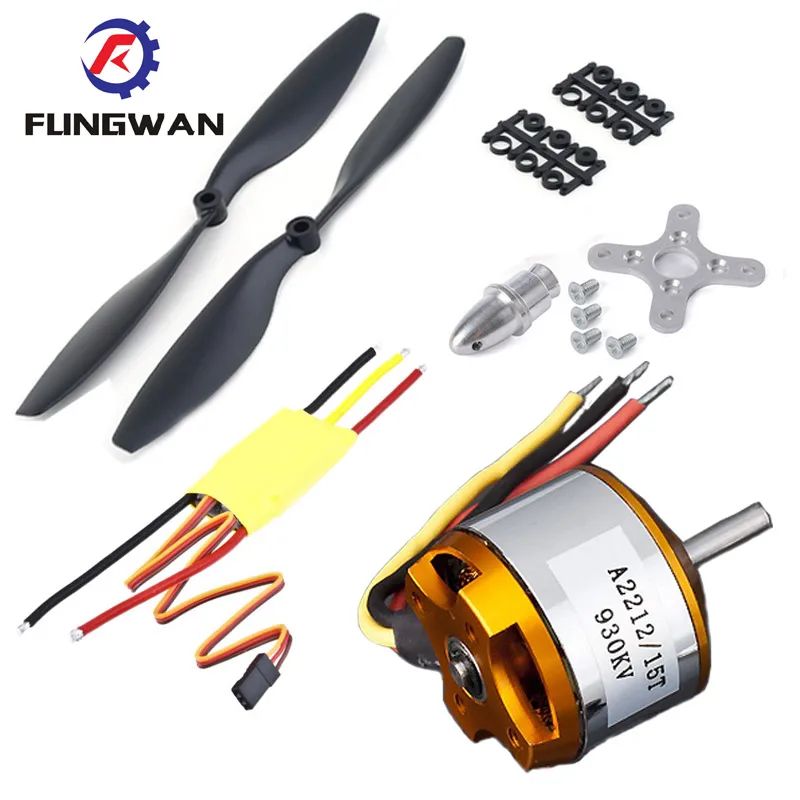Бесщеточный двигатель Outrunner A2212 1000KV 2200 + 30A ESC 1045 пропеллер (1 пара) комплект Quad Rotor