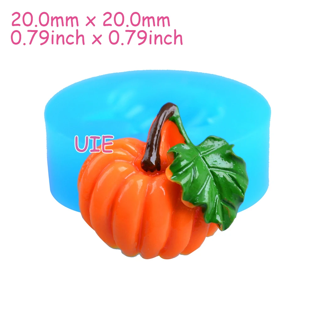 VYL010U Mini Pumpkin Flexible Silicone Mold Kawaii Miniat Sweets Kitsch Jewelry Charms (Clay Wax Epoxy Paste) | Дом и сад