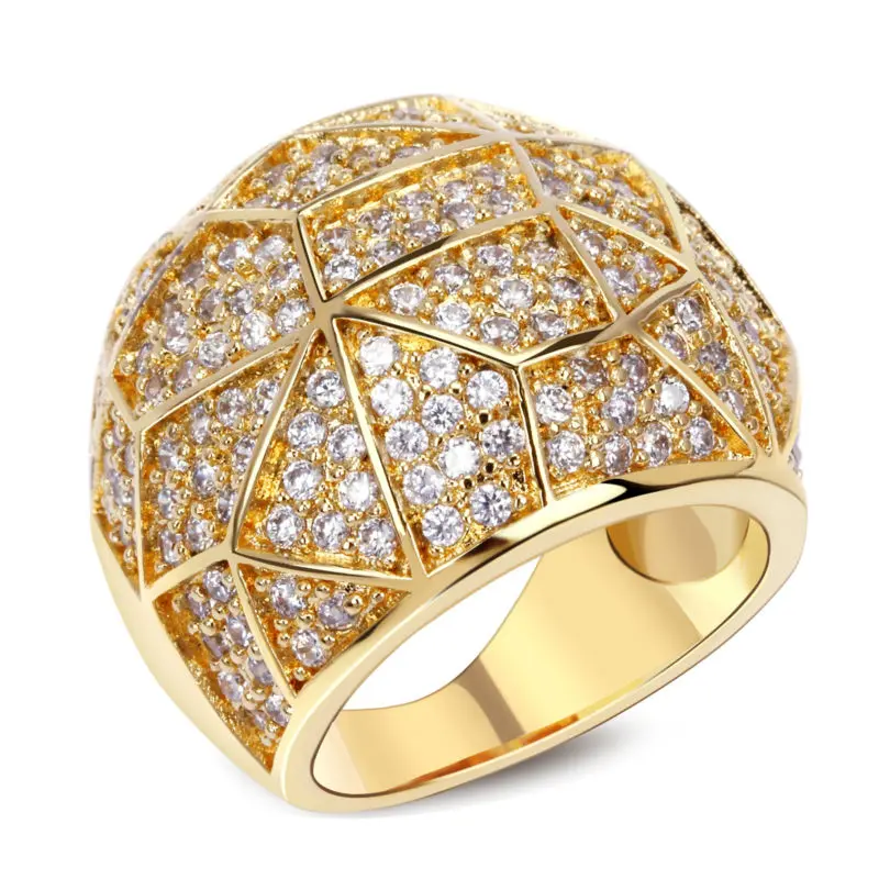 2018 г. Новые брендовые Для женщин Делюкс купол Форма Свадебные Кольца Одежда