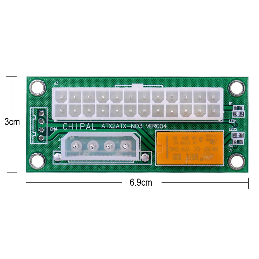 CHIPAL 5PCS ADD2PSU ATX 24Pin to 4Pin Dual PSU Cable Adapter Power Supply Sync Starter Extension | Компьютеры и офис