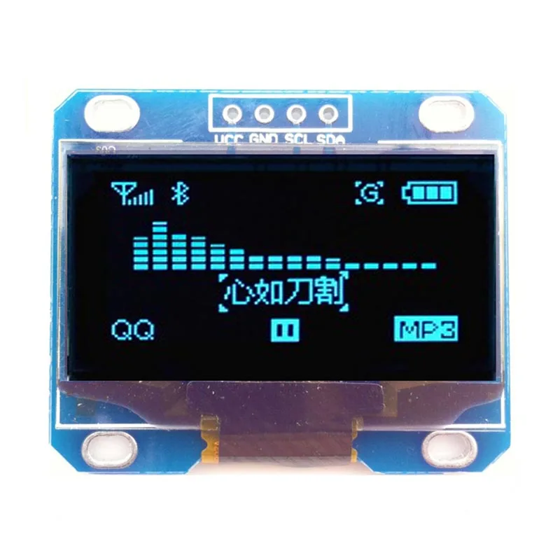 1 3 дюймовый синий модуль OLED дисплея IIC I2C серия 12864 плата с ЖК экраном 128X64|screen board|lcd