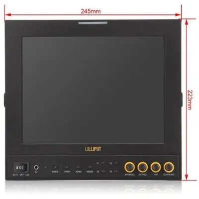 Lilliput 9 7 '鰡 A/P на камере HD 1024x768p IPS монитор в HDMI Пик 900:1|monitor 3800|monitor probemonitor |