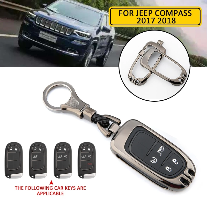 Pcmos 2019 Автомобильный держатель для ключей чехол Fob Накладка подходит Jeep Compass 2017 2018