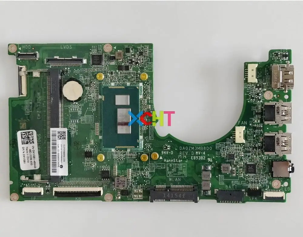 for Dell Inspiron 11 3137 WVG6X 0WVG6X CN-0WVG6X Cel2955U DA0ZM3MB8D0 Laptop Motherboard Mainboard Tested