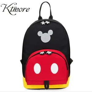 Холщовый Рюкзак на плечо с Микки Маусом, повседневные сумки для студентов, маленькие дорожные сумки