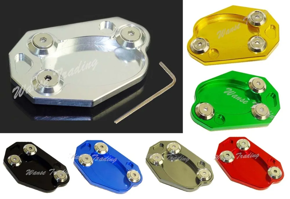 

Sale Motorbike Kickstand Foot Side Stand Extension Pad Support Plate For KAWASAKI Versys650 2007 2008 2009