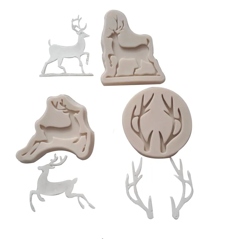 

Кухонные аксессуары, Рождественский олень, инструменты для готовки, хлебобулочная кружка, силиконовая форма для выпечки, помадки, украшени...