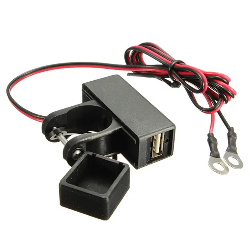 22 мм 12 В Водонепроницаемый Мотоцикл Скутер Руль USB зарядное устройство gps телефон зарядное устройство разъем питания для Honda/Suzuki/Kawasaki
