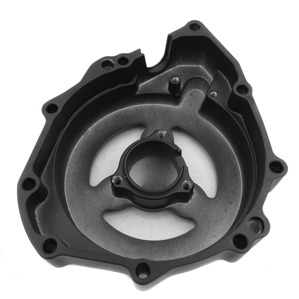 Aftermarket мотоциклетные части стекло Прозрачная крышка статора двигателя для Suzuki GSX1300R Hayabusa 1999-2013 Черный