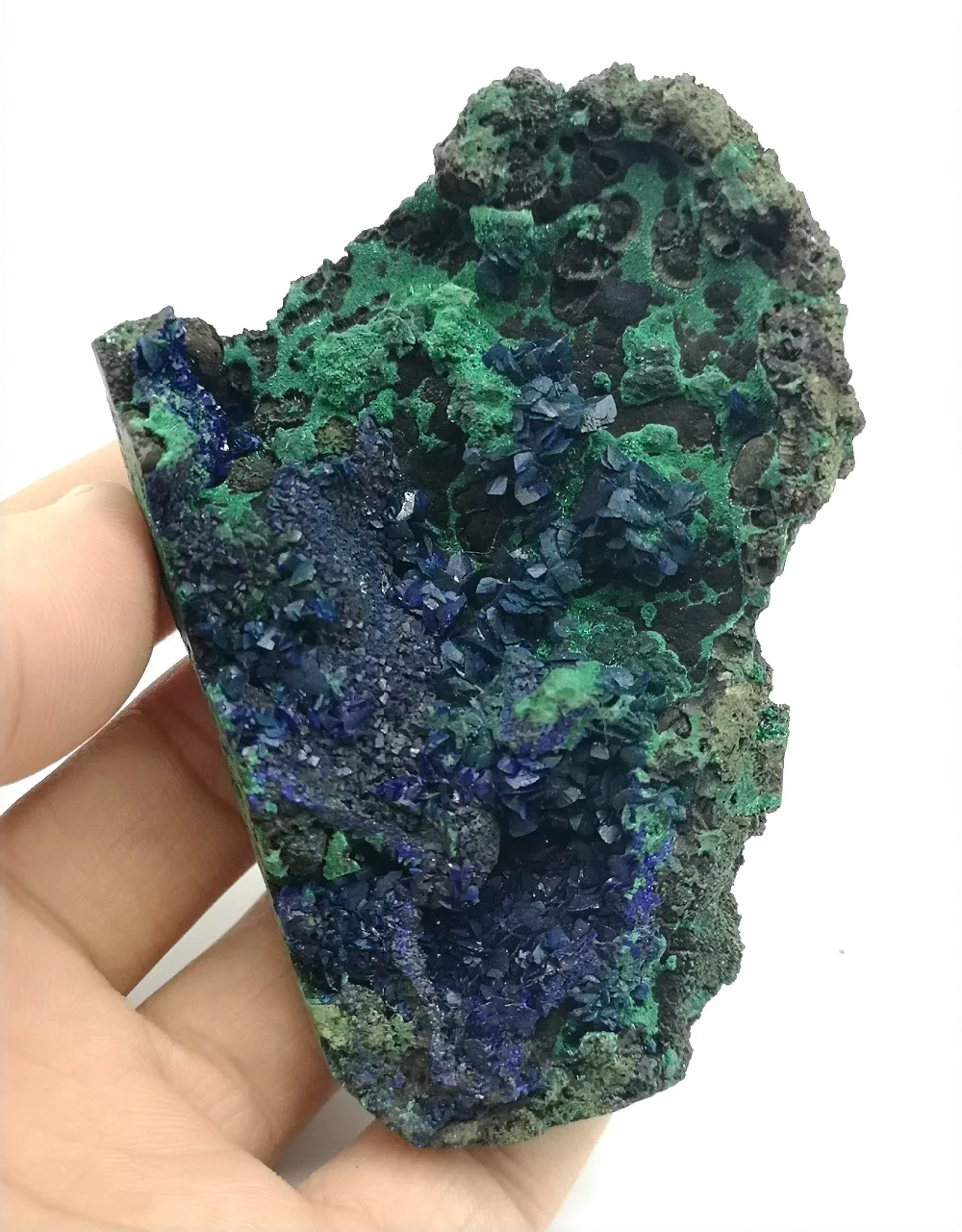 100 г натуральный Азурит и Малахитовый симбиотический минеральный учебный