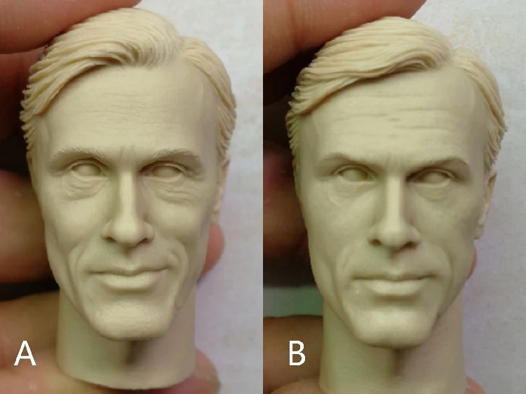 1/6 г. Неокрашенная голова Hans Landa Christmas oph Waltz DIY модели|Игровые фигурки и