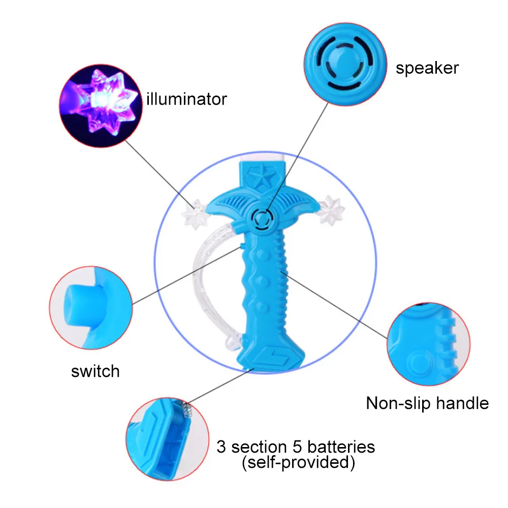 Красочное моделирование меча светящаяся игрушка toychildren Light Cutlass световой меч