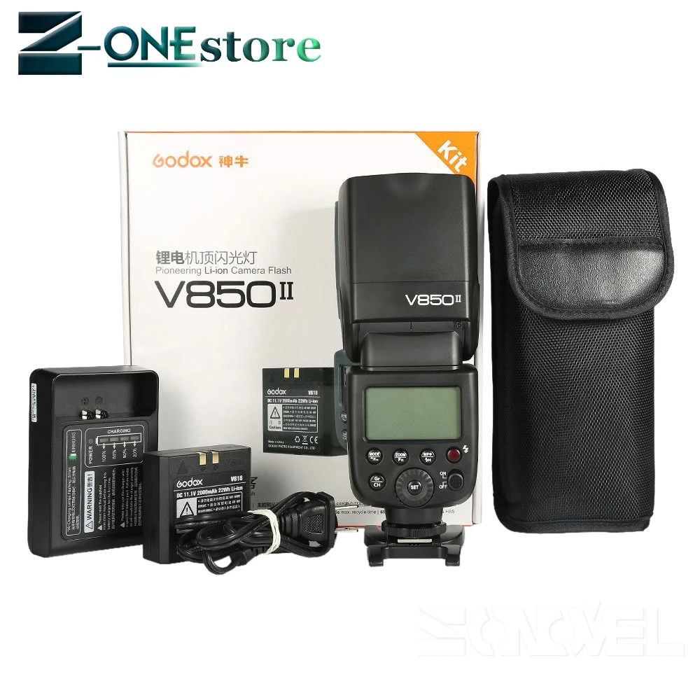 Беспроводная вспышка X System Speedlite V850II GN60 2 4G 2xGodox литий ионная батарея + фотовспышка