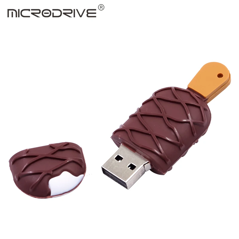 Шоколадное мороженое высокая имитация usb ручка 128 Гб 64 ГБ 32 ГБ 16 ГБ 8 ГБ 4 ГБ Magnum двойной карамель USB флеш-накопитель карты памяти