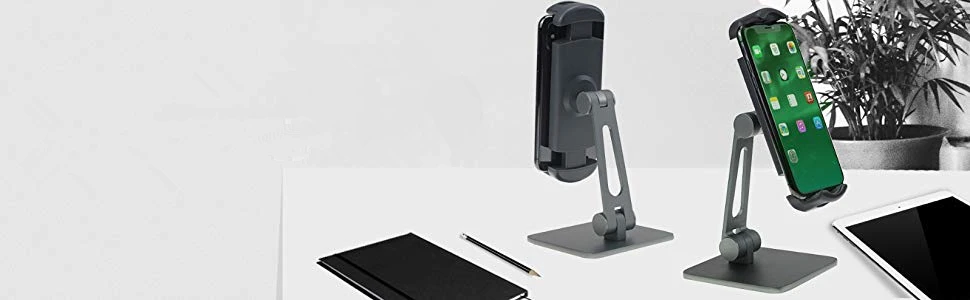 Держатель для телефона планшета Регулируемый складной 360 Поворотный для iPhone iPad Mini Air Pro samsung 4-11 ''портативное Алюминиевое Крепление