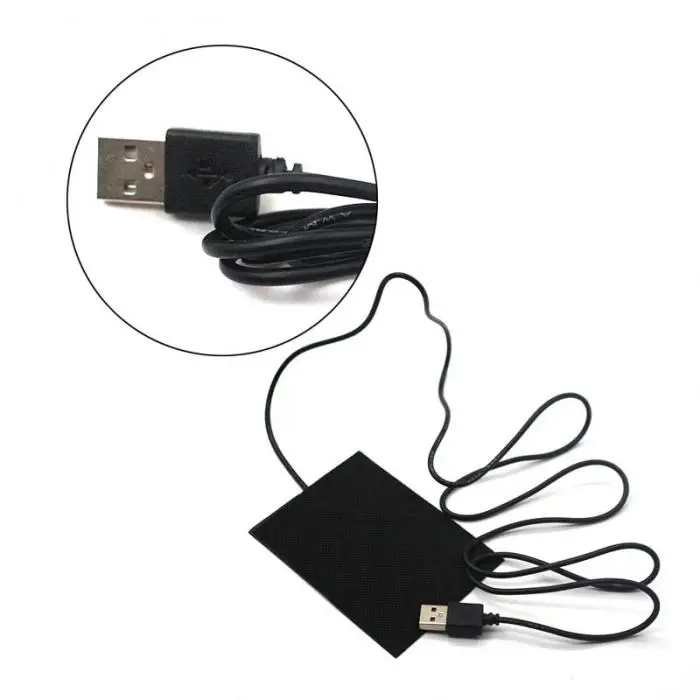 1/2/3/5 штук в наборе USB Carbon Fiber Электрический Ткань Нагреватель Колодки Подогрев теплый жилет теплая GQ999