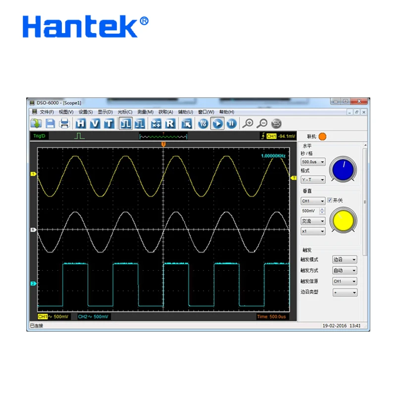 Hantek 6074BE 4 канала 70 МГц полоса пропускания автомобильный Osiclloscope цифровой USB портретный Osciloscopio диагностический инструмент