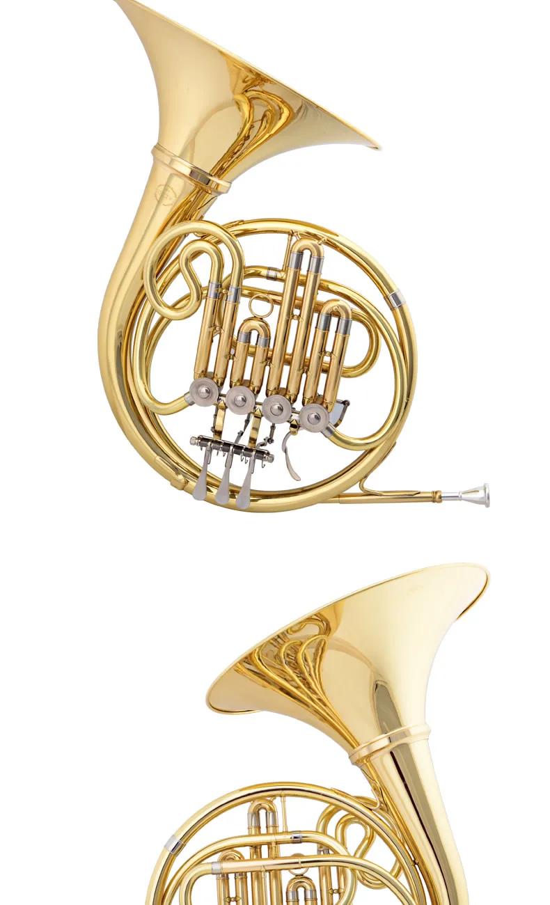 Профессиональный французский Рог JAZZOR JZFH-210 4 ключа латунный Рог Однорядный Сплит B плоский духовой инструмент и французский Рог мундштук