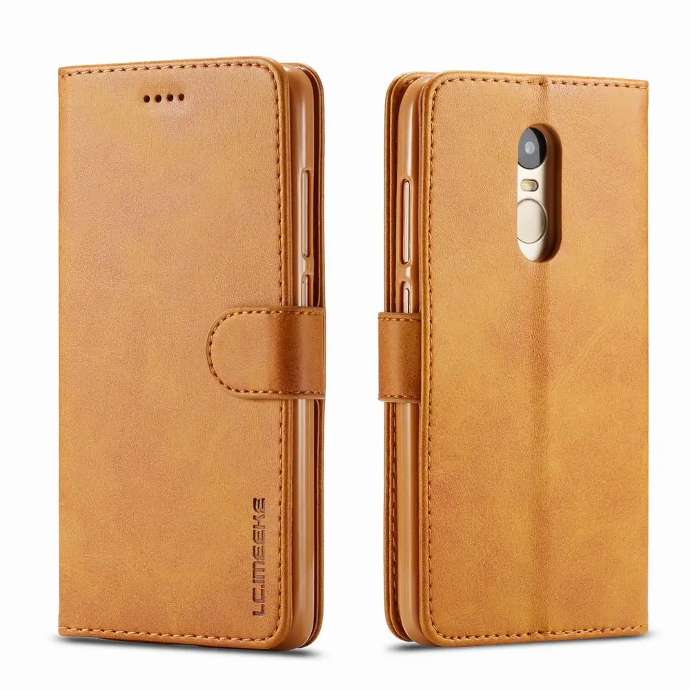 Роскошный кожаный флип-чехол для xiaomi redmi note 4 redmi note 4x слот для карт чехол-бумажник для funda xiaomi redmi note 4 чехол для телефона - Цвет: Khaki