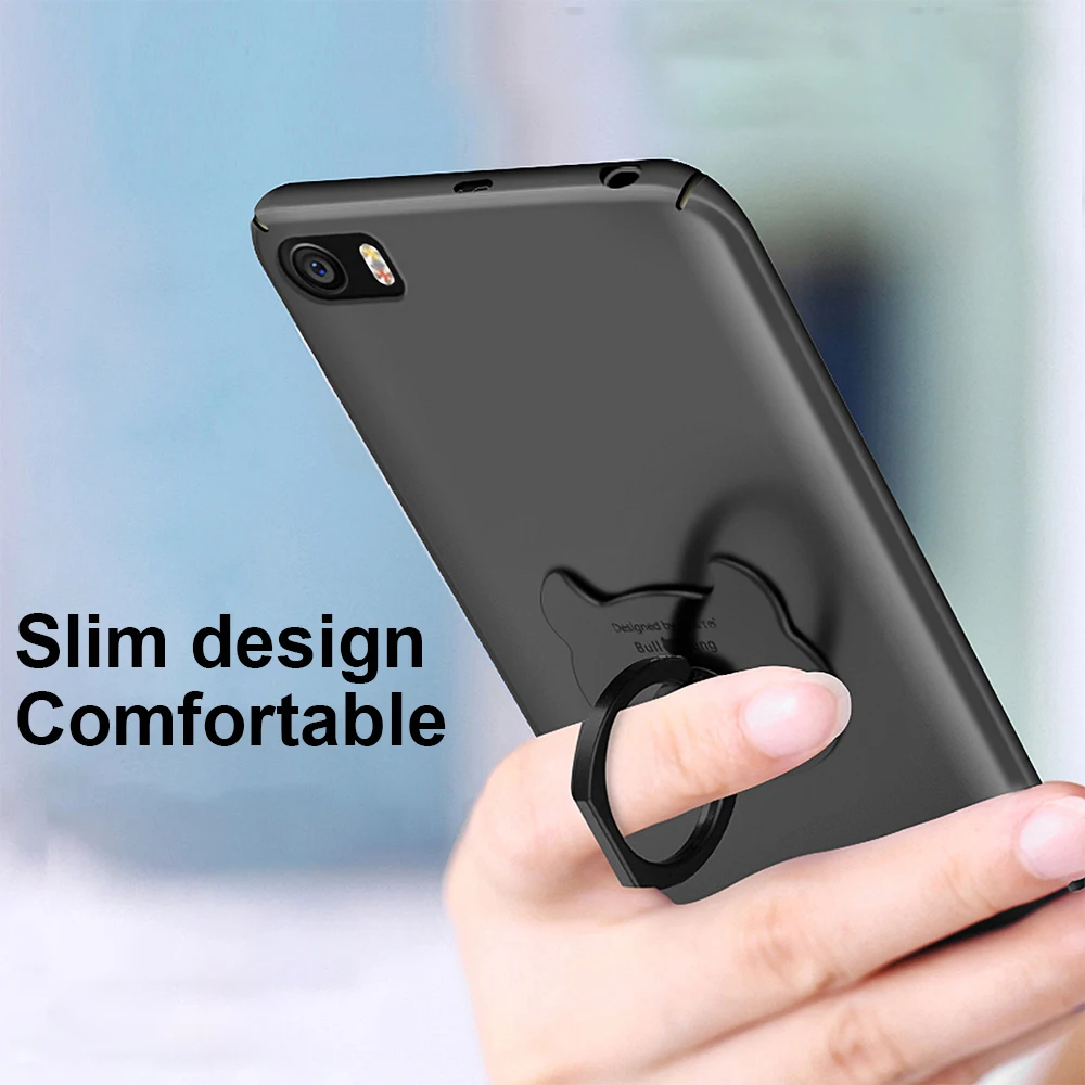 Чехол для телефона GUSGU матовый ультратонкий чехол Xiaomi Mi 5/5s plus с кольцом и