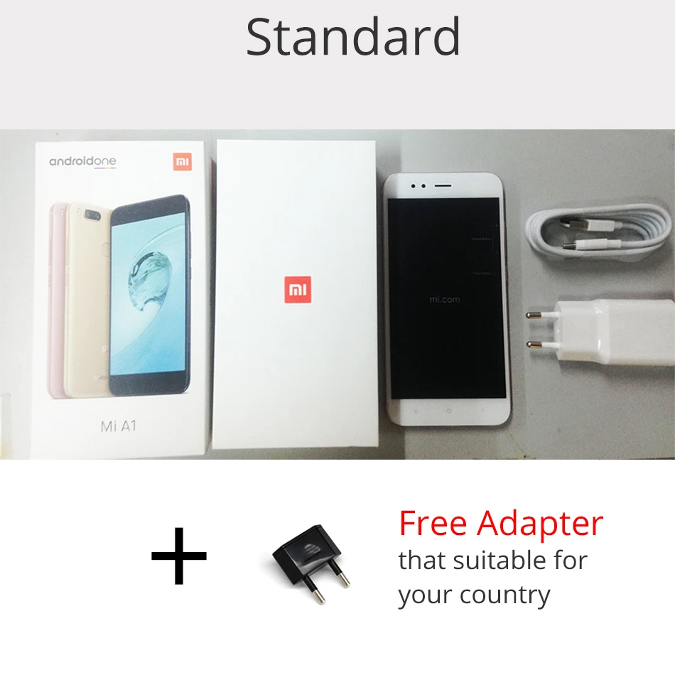 Global Version Original Xiaomi Mi A1 MiA1 4GB RAM 32GB ROM Snapdragon 625 Octa Core 12.0MP Dual Camera Android One Smarphone | Мобильные