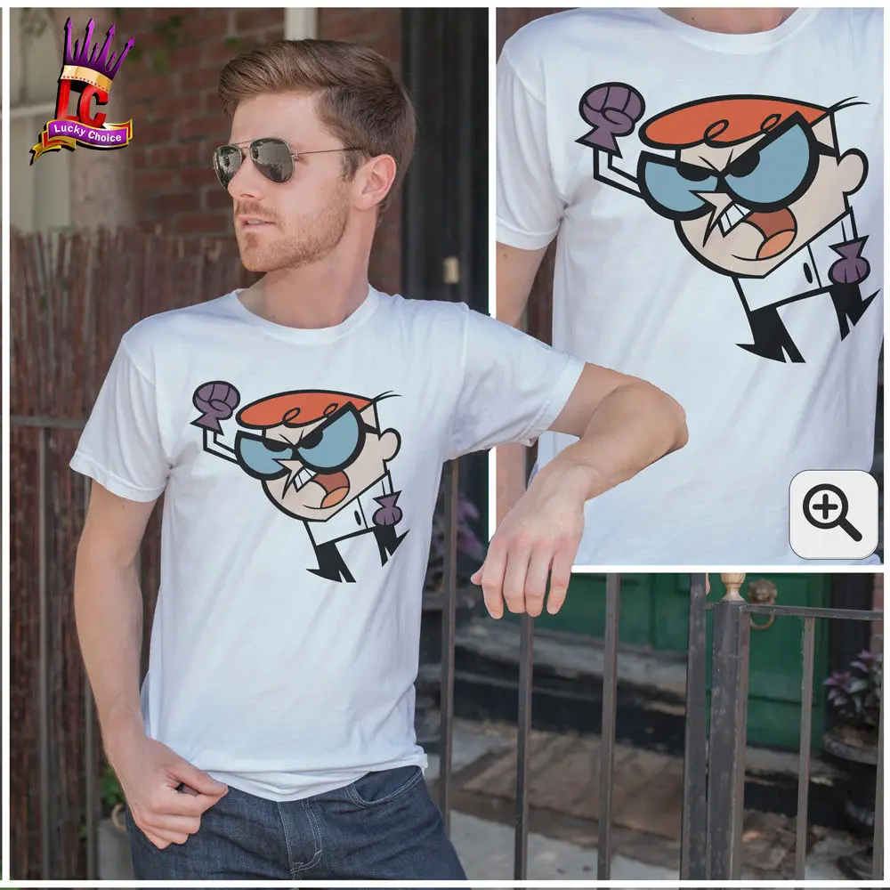Dexter футболка лаборатория Nerd оповещения классные забавные oldschool игрушки Анимо s m l