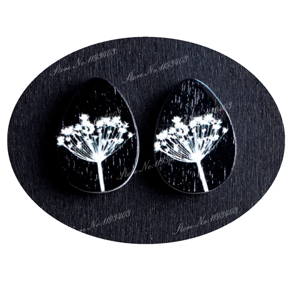 13x18 мм цветок в форме слезы Кабошон для изготовления кольца поделки серьги брошь