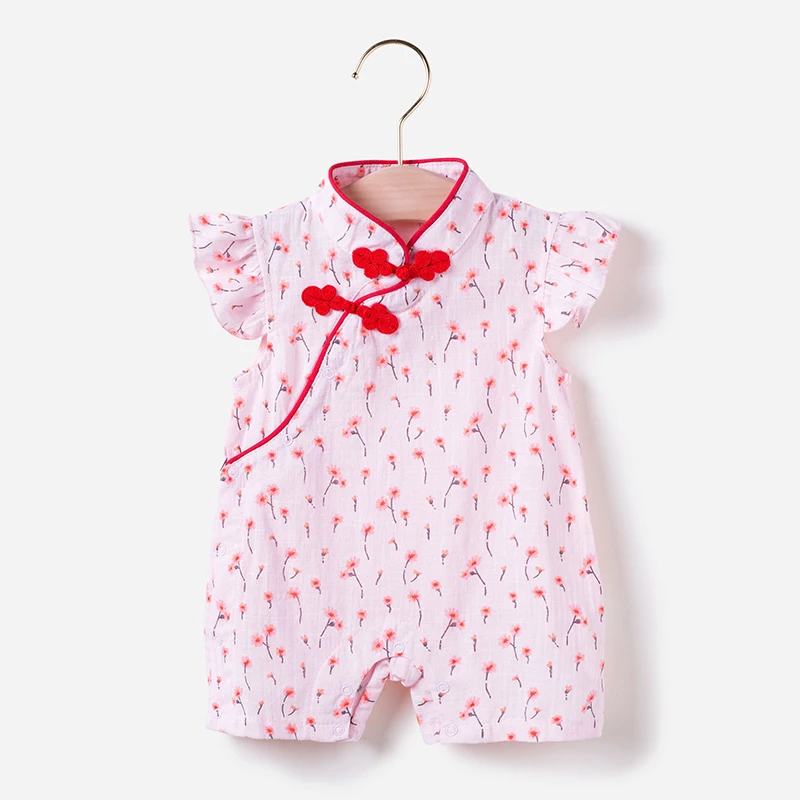 Летний детский комбинезон Дышащий одежда для малышей Новинка в китайском стиле